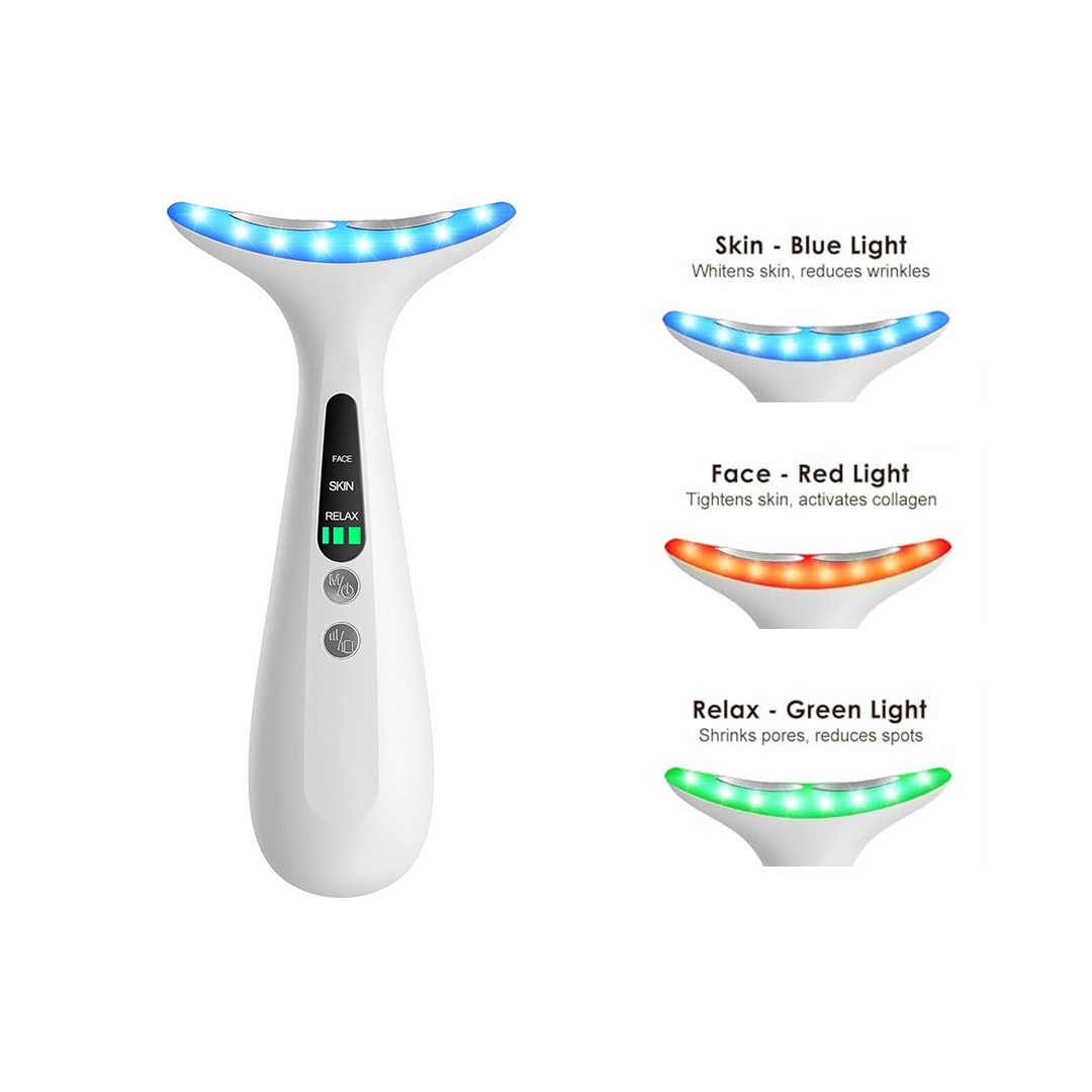 Vibration Massager - Triple-Action Wrinkle Remover for Skin Care, Tightening, and Smoothness