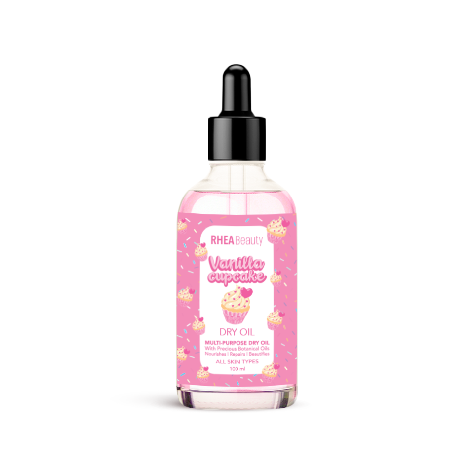 Vanilla cupcake dry oil