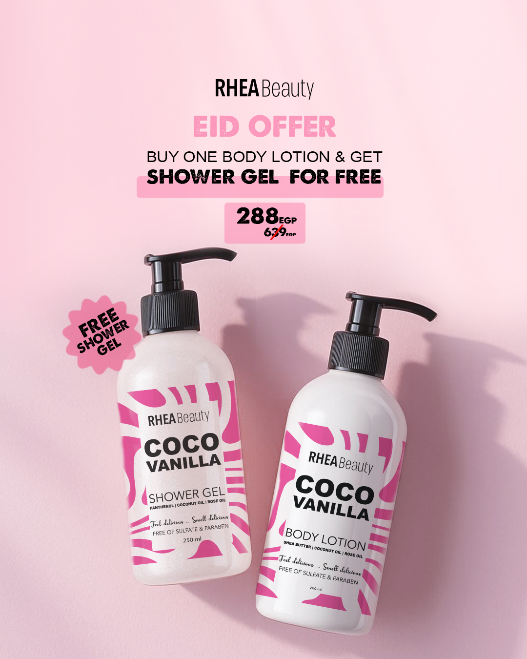 Buy body lotion and get shower gel for free