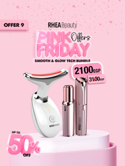 Smooth and glow tech bundle - face vibration - hair removal device