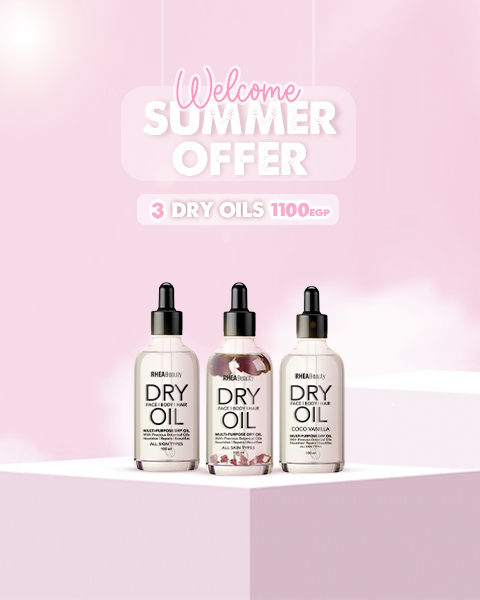 Summer Offer 3 (dry oil Rose - dry oil Jasmine  - dry oil coco vanilla )
