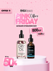 Ultimate hydration due to- Hyaluronic acid serum - Rose Dry oil 100 mls