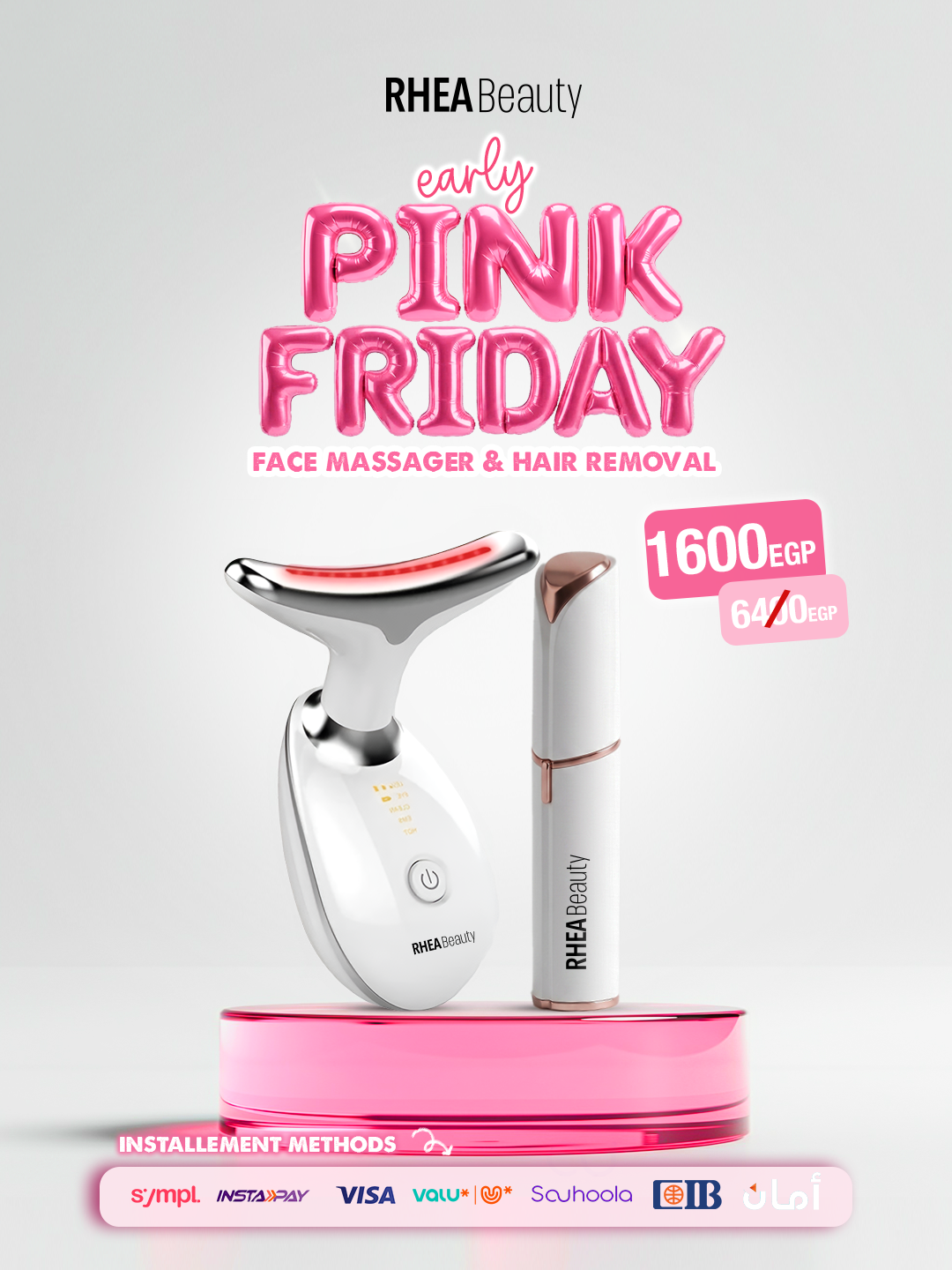 Smooth and glow tech bundle - face vibration - hair removal device
