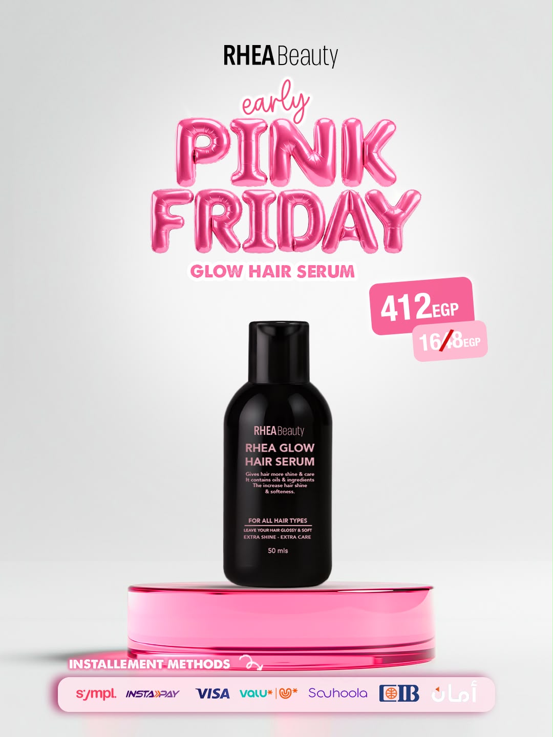 Rhea Glow hair serum