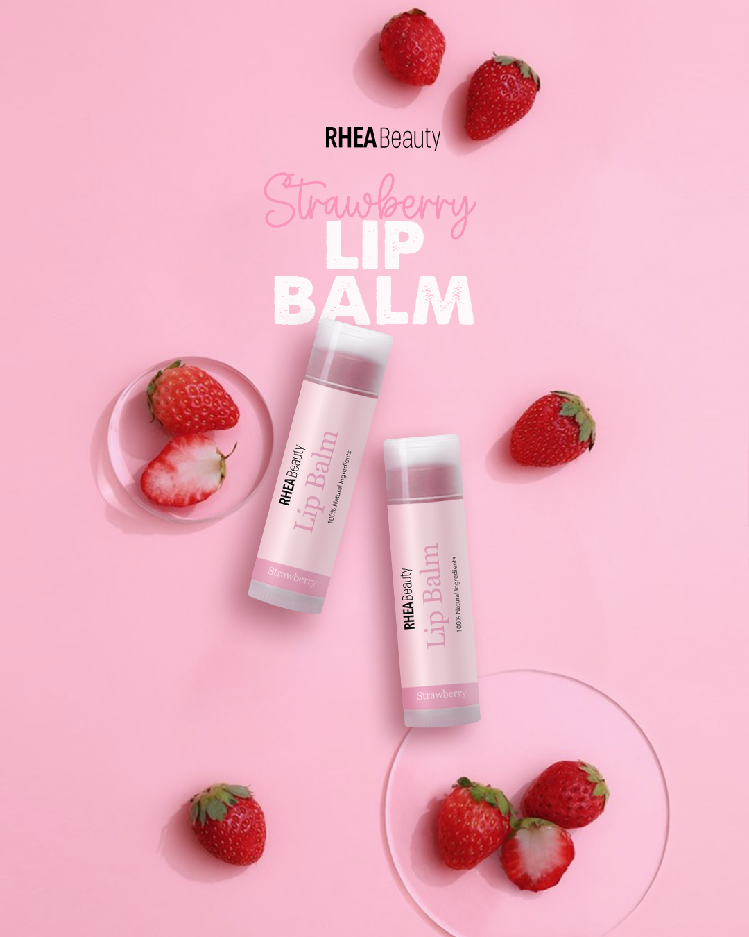 Strawberry lip balm