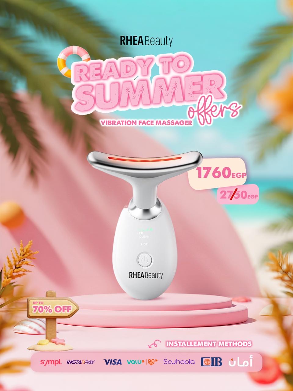 Vibration Face and Neck Massager - Triple-Action Wrinkle Remover for Skin Care, Tightening, and Smoothness