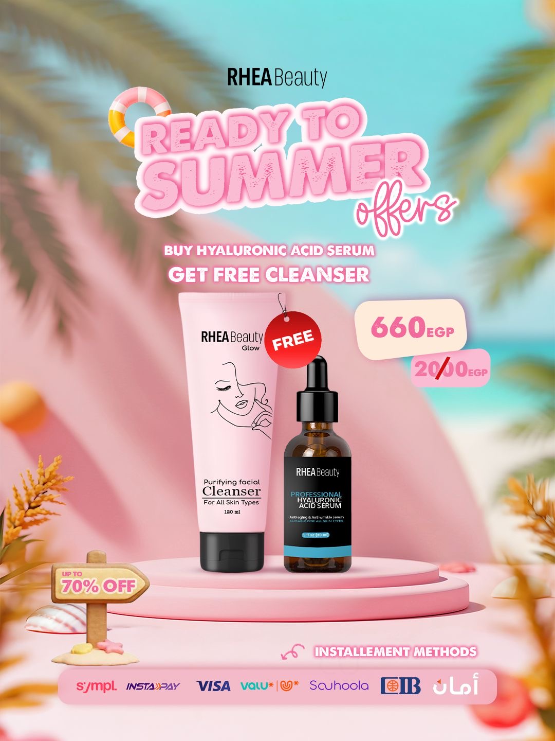 Hyaluronic acid and cleanser offer