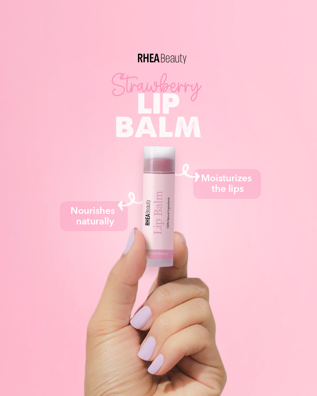 Strawberry lip balm