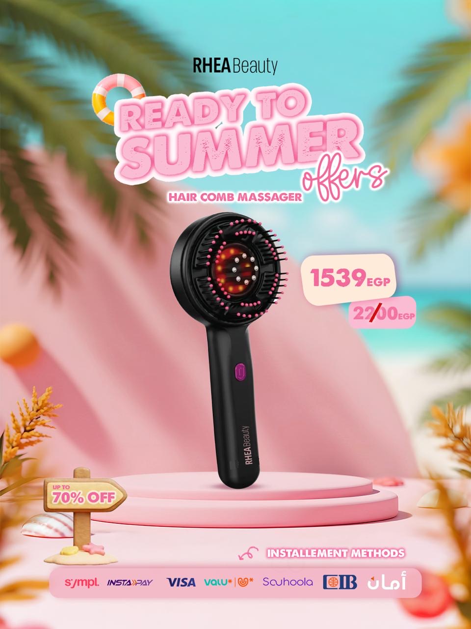 Hair Comb Massage Red And Blue Light Medicated Massage Comb Hair Skin Medicated Anti-Hair Loss