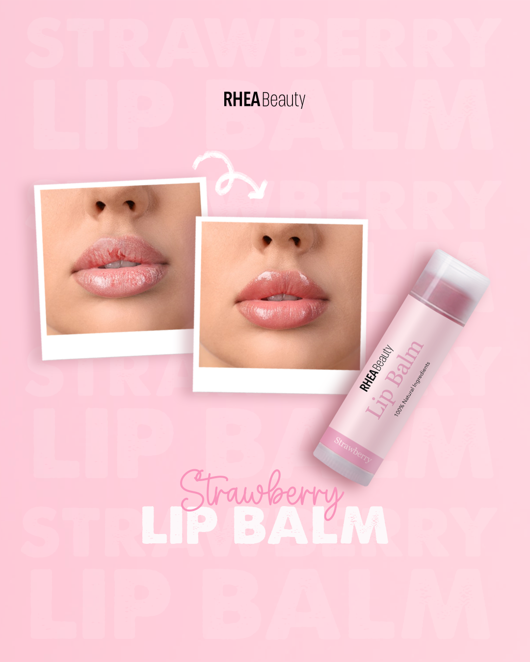 Strawberry lip balm