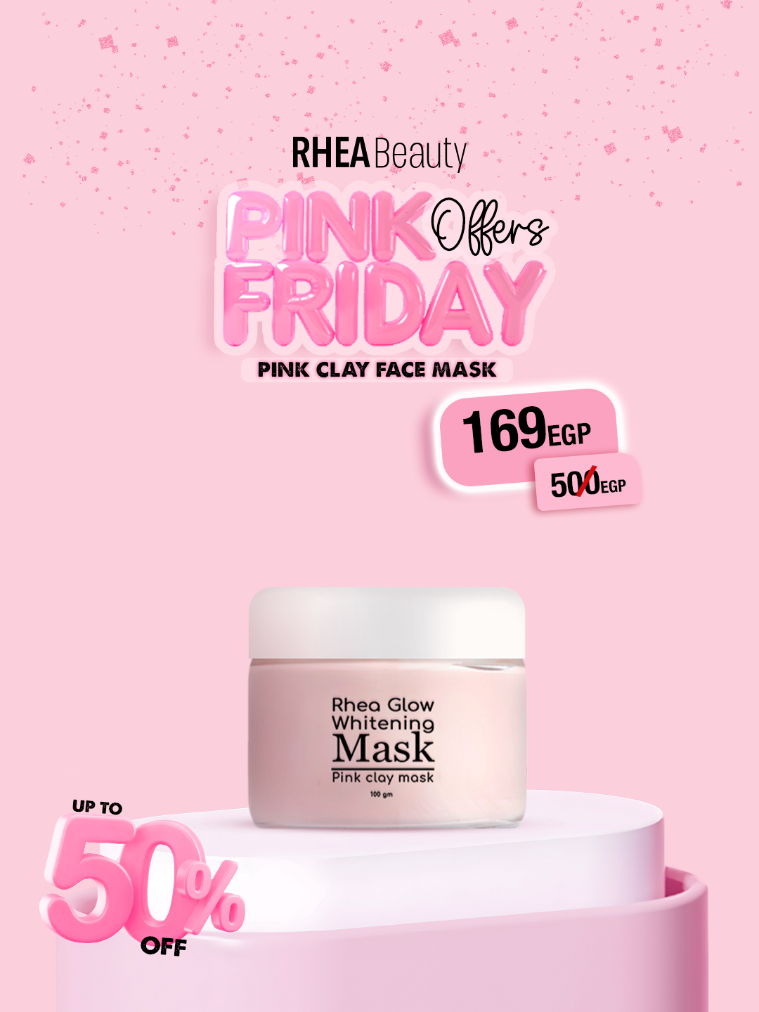 Rhea glow whitening face mask