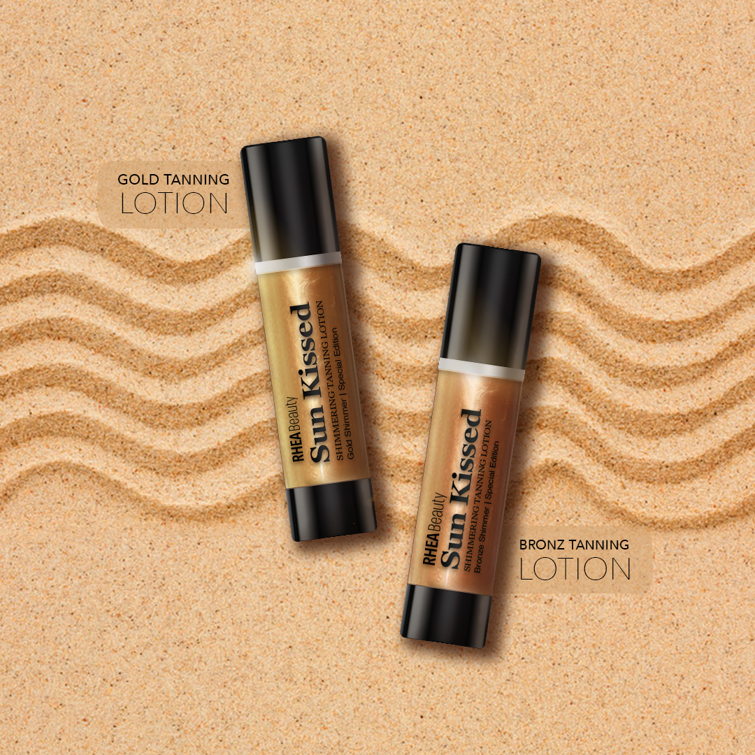 Bronze shimmering lotion