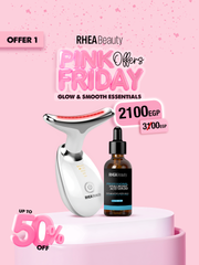 Glow and smooth essentials - face vibration EMS - Hyaluronic acid serum