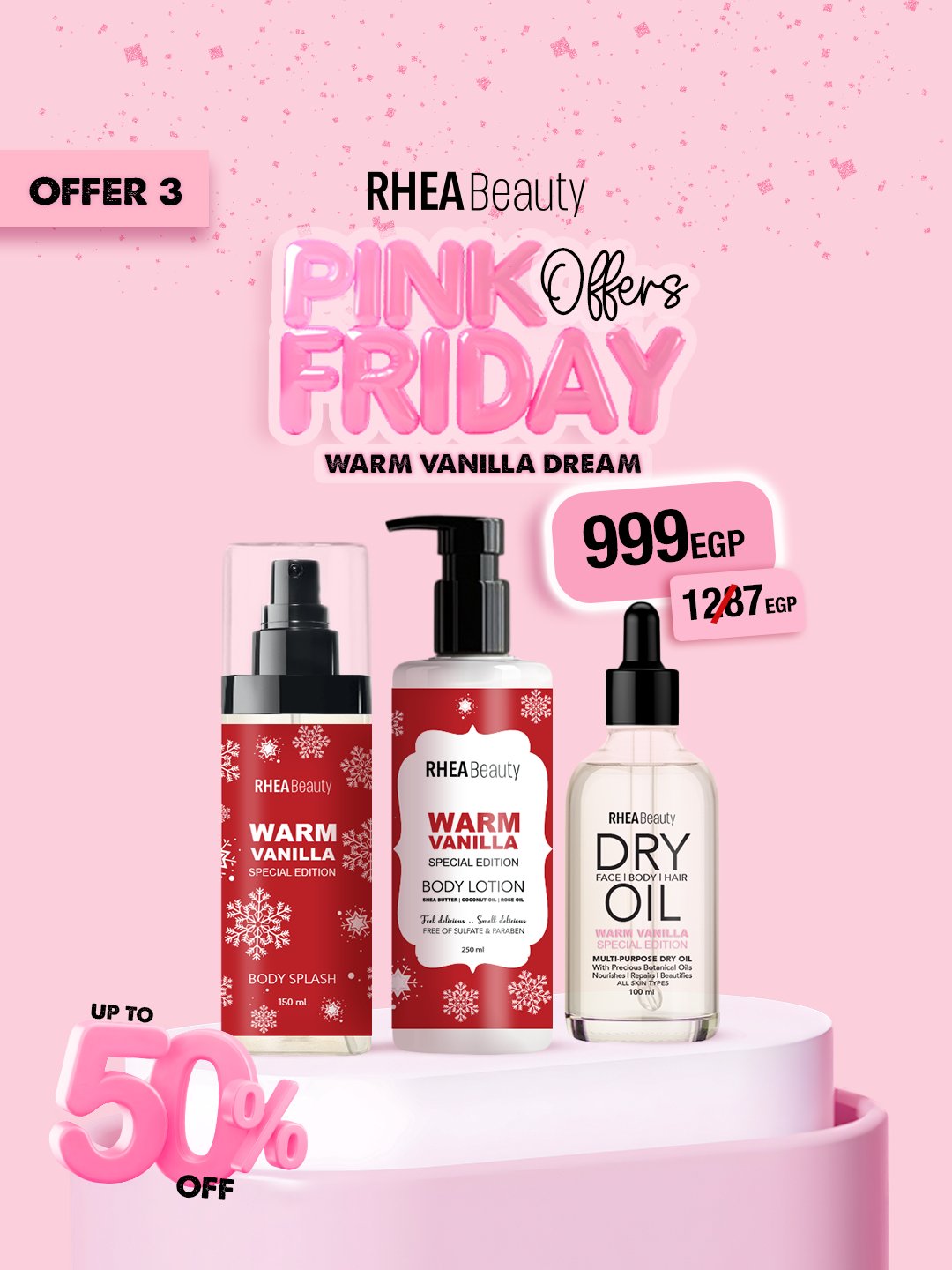 Warm vanilla dream - Dry oil warm vanilla 100 mls- warm vanilla body splash- warm vanilla body lotion