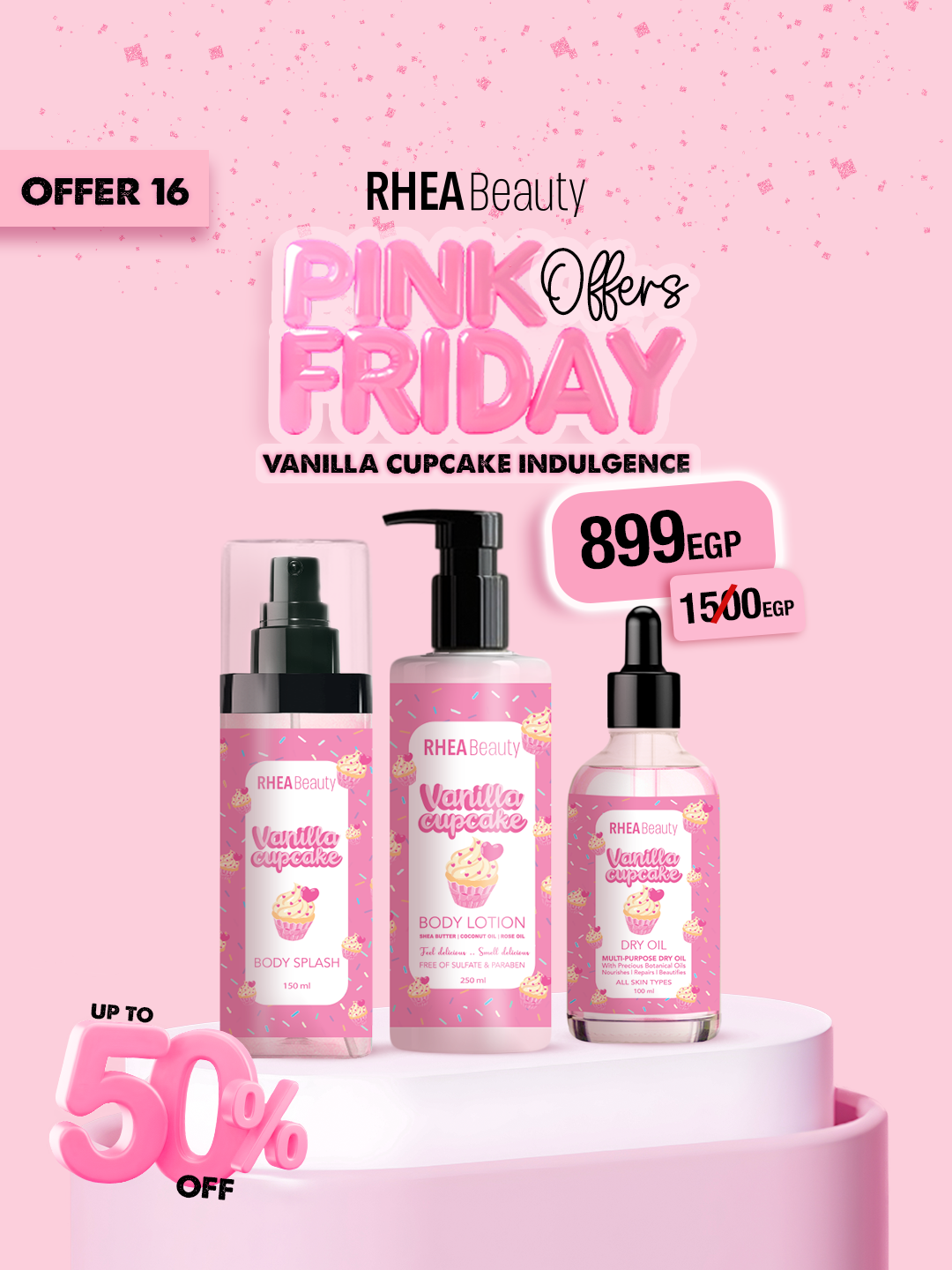 Vanilla cupcake indulgence- body splash - body lotion- dry oil