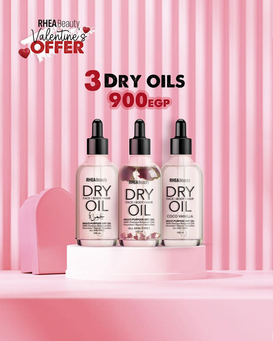 valentine's Day offer (dry oil rose- dry oil khumra - dry oil coco vanilla )