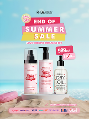 Love whisper romance set - love whisper body splash - love whisper body lotion - love whisper dry oil 100 mls