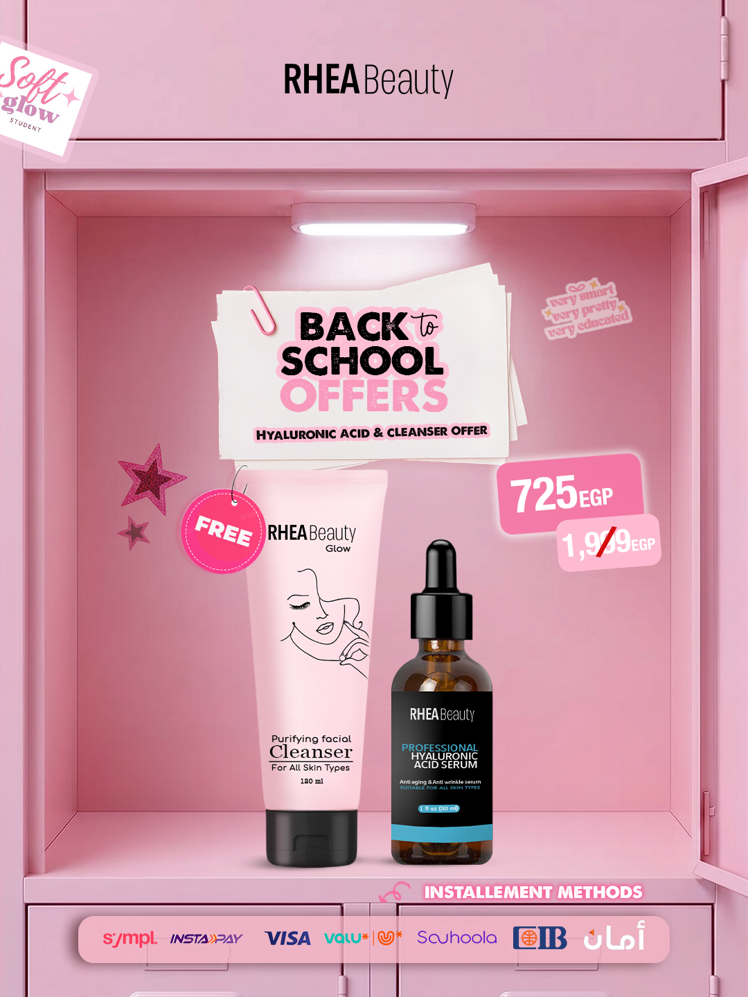 Hyaluronic acid and cleanser offer