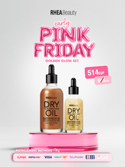 Golden Glow Set ( Bronze shimmer dry oil 100ml & gold shimmer dry oil 30ml )